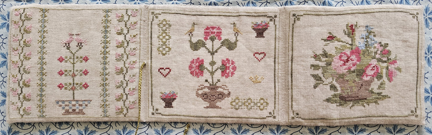 1830's Rose Basket Needlebook