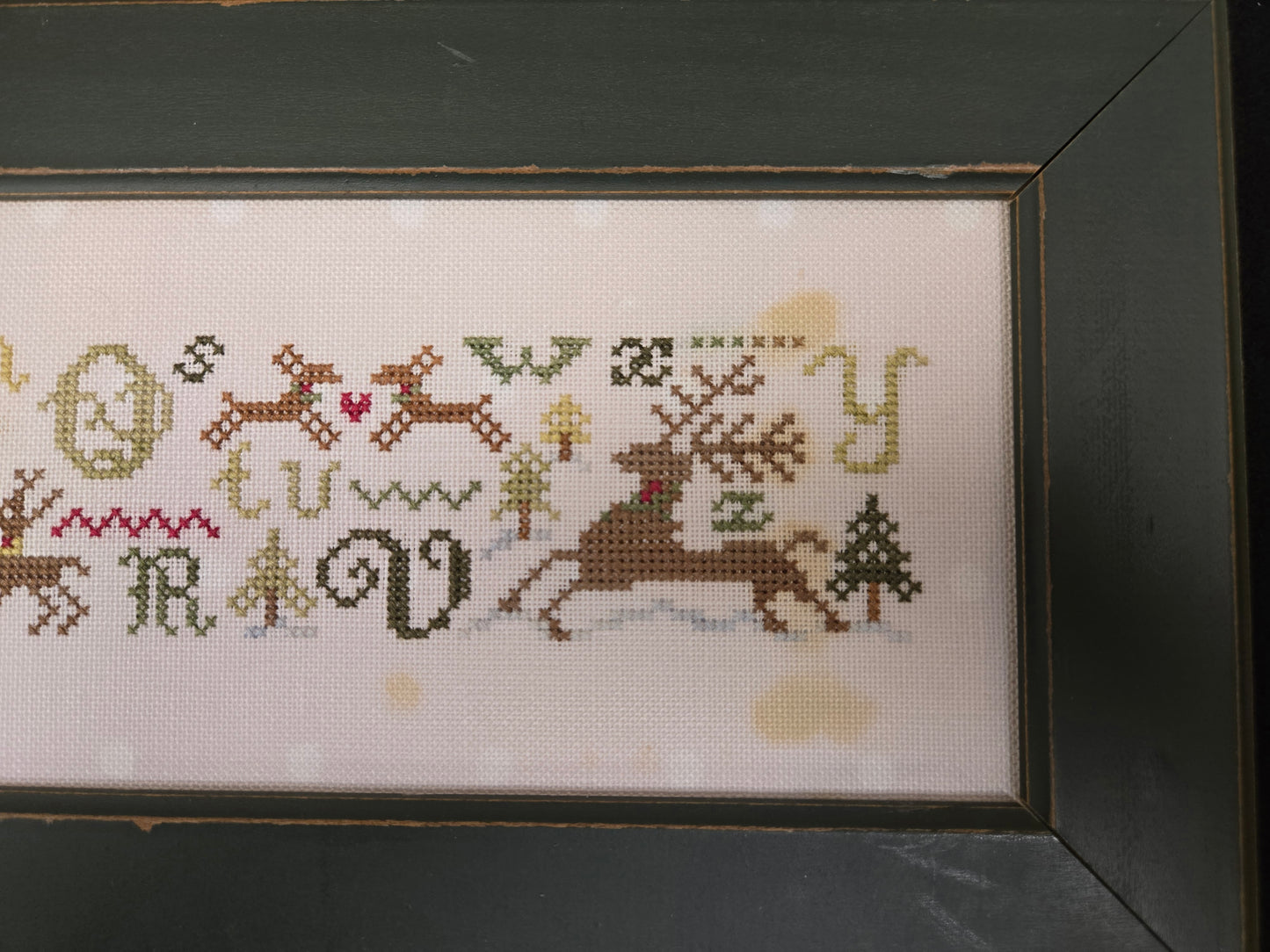 Reindeer ABCs - framed model