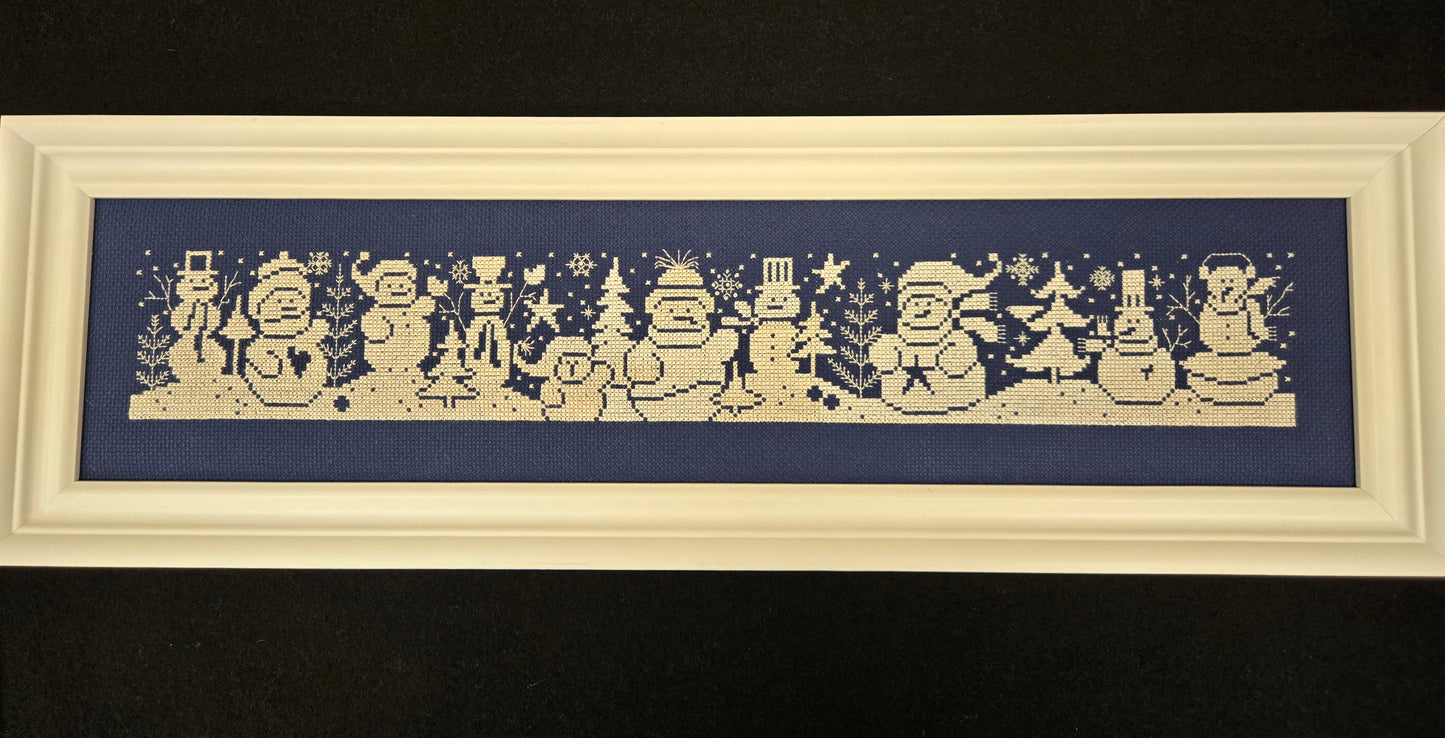 Snowman Gathering - framed model