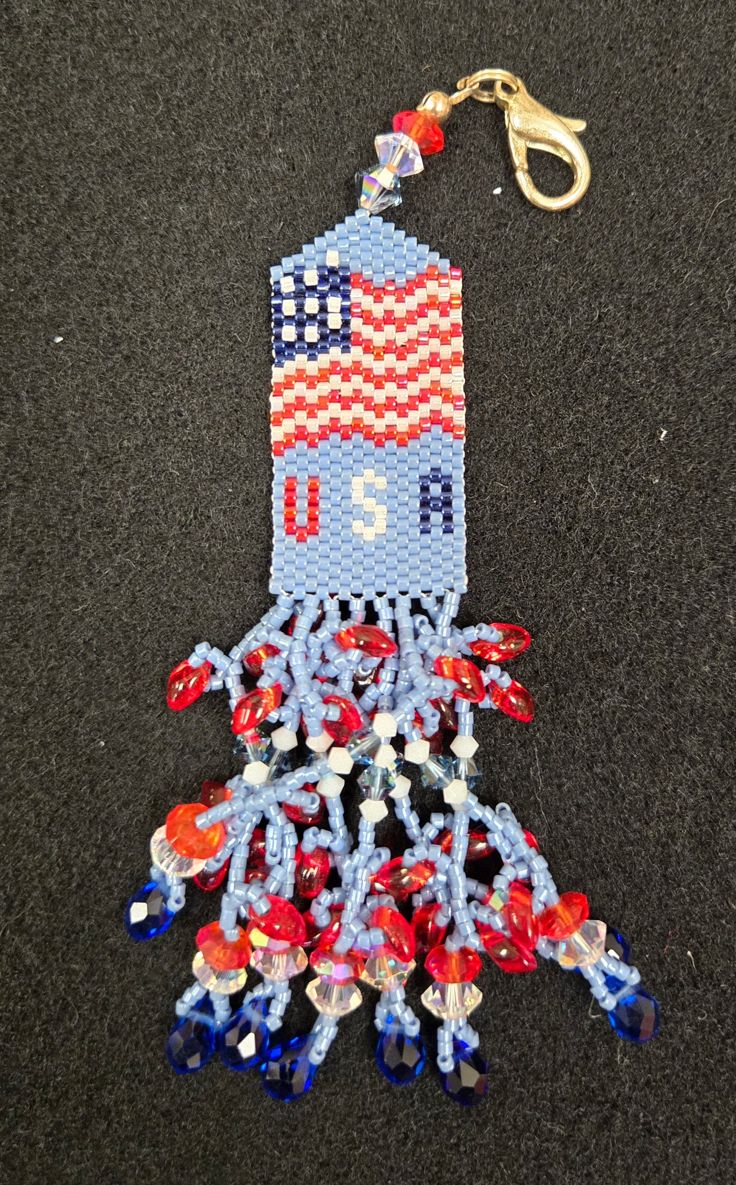 USA beaded fob - model