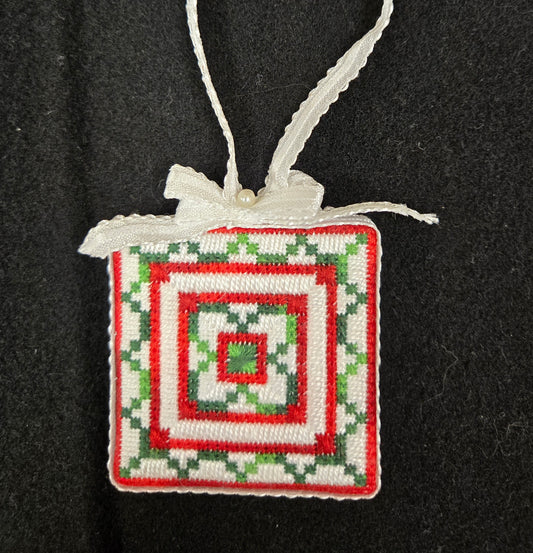 Christmas canvas - ornament model