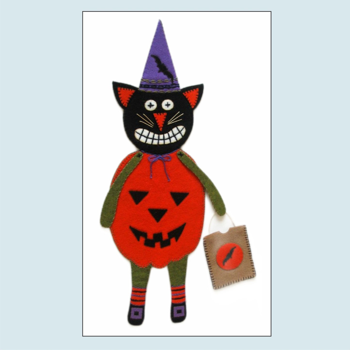 Baxter Halloween Cat Wool Applique Kit