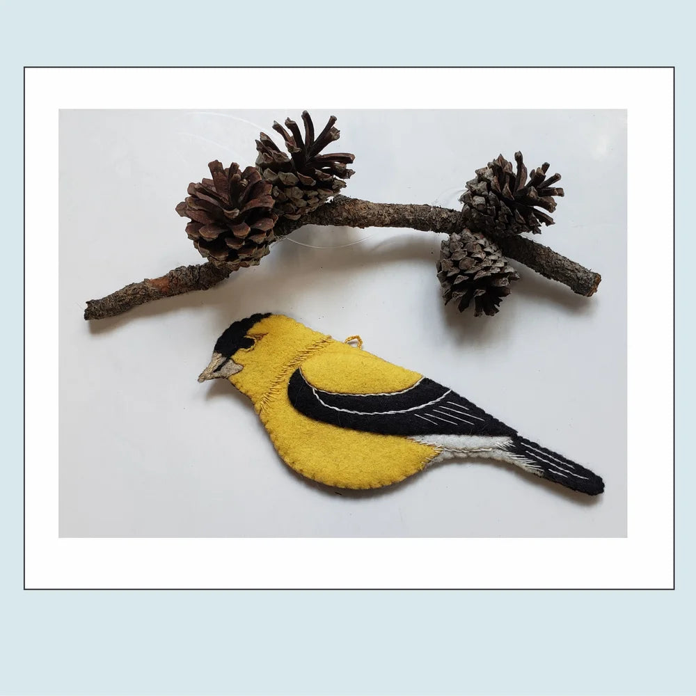 American Goldfinch wool applique kit