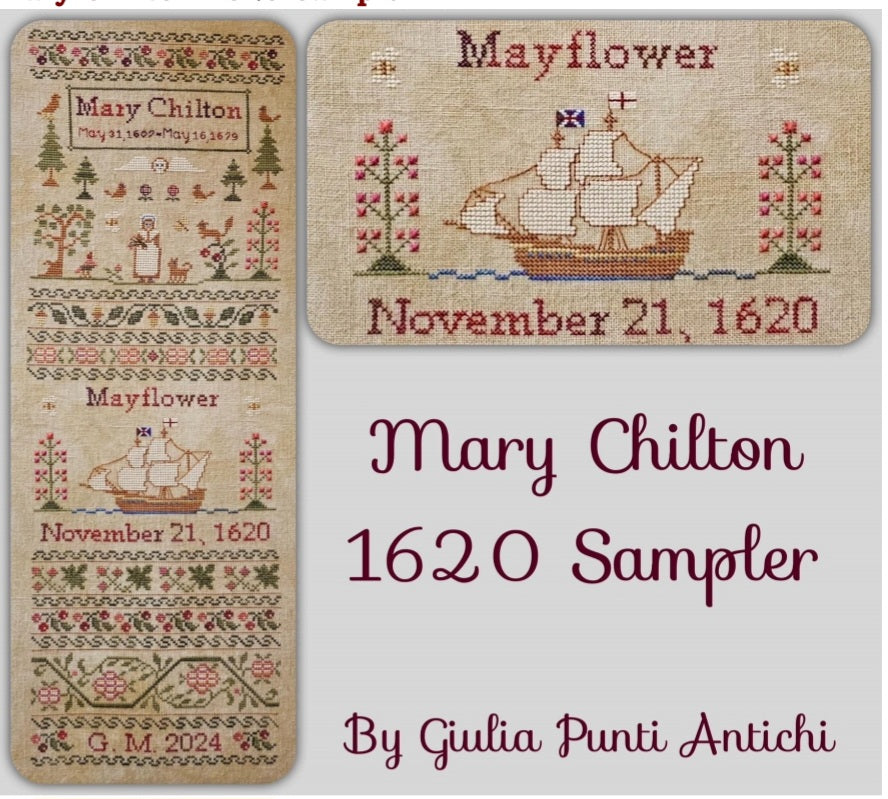 Mary Chilton 1620 sampler