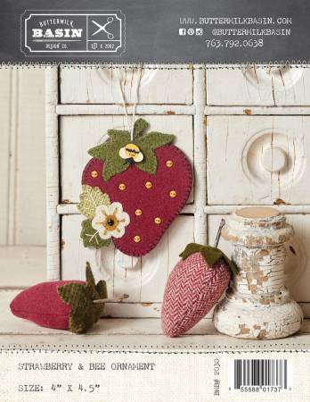 Strawberry & Bee Ornament