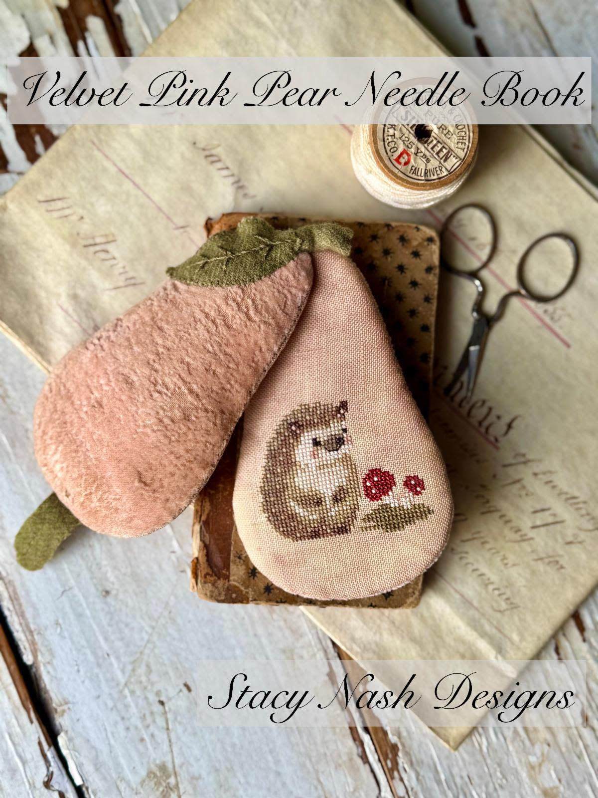 Velvet Pink Pear Needlebook